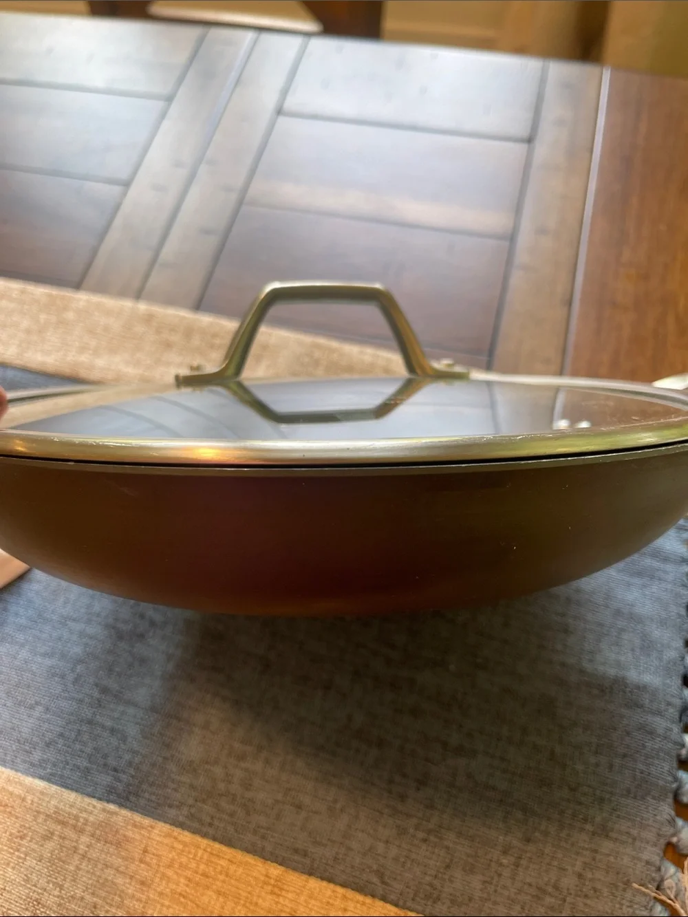 Calphalon  Nonstick Sauté Pan with Glass Lid and Stainless Steel Handles